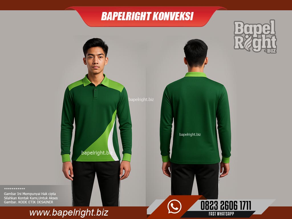 warna-kaos-berkerah-Hijau-Lime