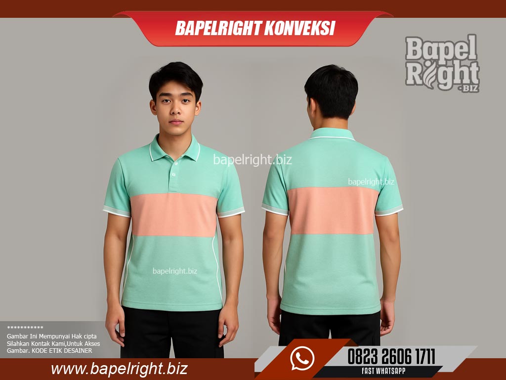 warna-kaos-berkerah-Hijau-Mint
