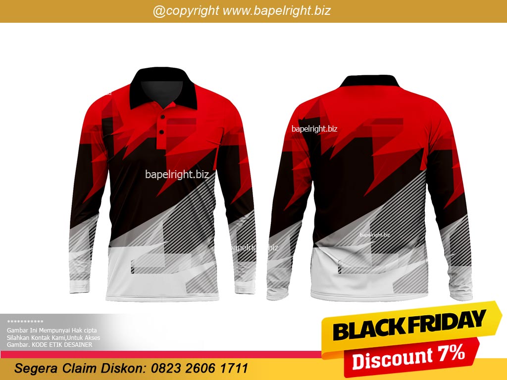 desain jersey Motif Garis Tajam Berani