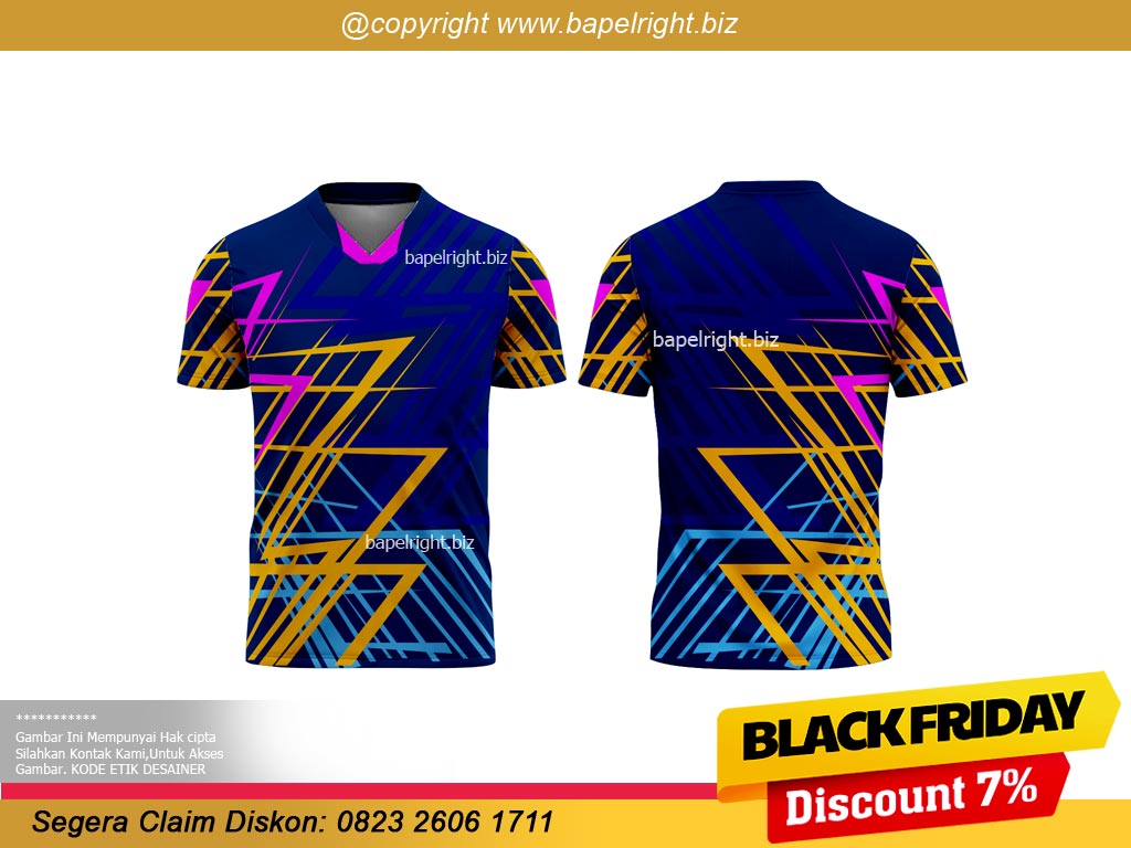 desain jersey Motif Gradasi Warna Dinamis
