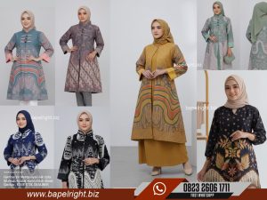 7 Model tunik batik terbaru