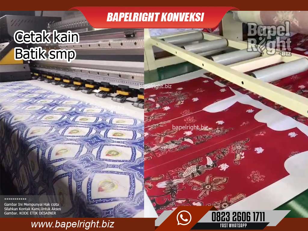 cetak kain batik smp