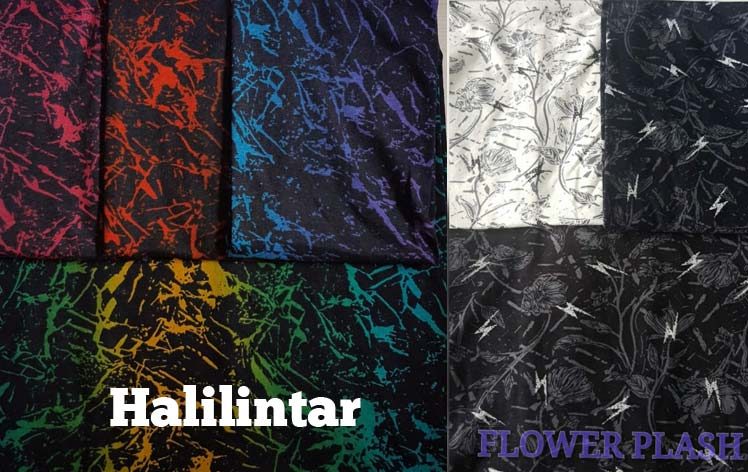 cottton printing halilintar dan flower flash